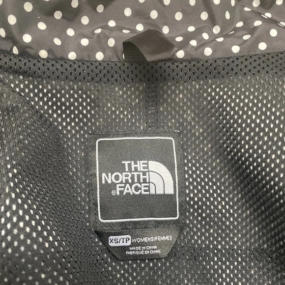 THE NORTH FACE Jacket Black Polka Dot Women's Windbreaker Size XS Ahuy Worn Once - Picture 8 of 10